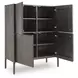 Orsonal Espresso Brown 4 Door Accent Cabinet