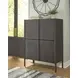 Orsonal Espresso Brown 4 Door Accent Cabinet