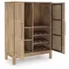 Pellamour Natural Brown 2 Door Bar Cabinet