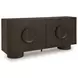 Veeda Dark Brown 4 Door Accent Cabinet