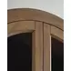 Dagandale Natural and Black 2 Glass Door Accent Cabinet