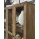 Wrenridge Gray Brown 4 Glass Door Accent Cabinet