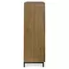 Wrenridge Gray Brown 4 Glass Door Accent Cabinet