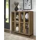 Wrenridge Gray Brown 4 Glass Door Accent Cabinet