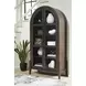 Benhall Dark Brown 2 Glass Door Accent Cabinet
