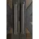 Christop Black and Brown 2 Glass Door Accent Cabinet