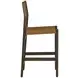 Argus Nubuck Caramel Leather Upholstered Counter Height Stool