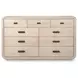 Sunset Cove Sanibel Brown 9 Drawer Dresser