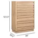 Brentwood Heights Provincial Brown 5 Drawer Chest