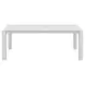 Alexa Outdoor Dining White Outdoor Rectangular Stone Top  Dining Room Set