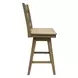 Wooden Barstools Natural Oak X Back Swivel Bar Stool Set of 2