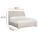 Lorelei Misty Cloud King Upholstered Sleigh Bed