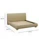 Rayne Honey King Upholstered Panel Bed