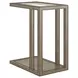 Glaze Quartz Rectangular Glass Top Occassional Table Set