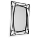 Freenville Black Rectangular Accent Wall Mirror