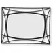 Freenville Black Rectangular Accent Wall Mirror