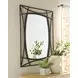 Freenville Black Rectangular Accent Wall Mirror