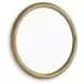 Yadiel Brown Round Accent Wall Mirror