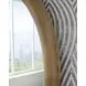 Yadiel Brown Round Accent Wall Mirror