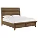 Forge Weathered Chestnut King Panel Bed