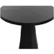 Kliff Black 34" Round Concrete Top Outdoor Bar Table