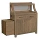 Flex Sandbar Oak Server with USB Charging