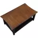 Joplin Black and Brown Rectangular Lift Top Coffee Table