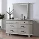 Silver Sands Gray Rectangular Mirror