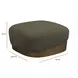 Domina Kale Green Upholstered Rectangular Ottoman