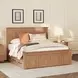 Oak Park Taupe King Captain's Storage Panel Bed