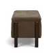 Abby Brown Upholstered Storage Accent Bench