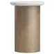 Verge Bronze Metallic and White Marble Top Occassional Table Set