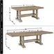 Napa Brown 72" Extendable Rectangular Dining Table