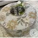 Celadon Flora Powder Cocktail Ottoman