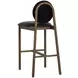 Claribel Bravo Black and Abbington Black Upholstered Bar Stool