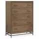 Lindon Belgian Wheat and White Upholstered Panel Bedroom Set