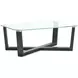 Ironvale Black Truffle Rectangular Glass Top Occassional Table Set