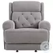 Abby Slate Triple Power Glider Recliner with USB Port