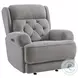Abby Slate Triple Power Glider Recliner with USB Port