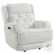 Abby Snow Triple Power Glider Recliner with USB Port