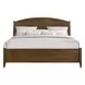 Andover Walnut King Arched Panel Bed