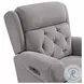 Abby Slate Triple Power Glider Recliner with USB Port