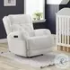 Abby Snow Triple Power Glider Recliner with USB Port