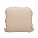 Gertrude Yellow Performance Fabric Upholstered Square Skirted Ottoman