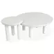 Sunset Cove Moonlight Pearl Round Nesting Cocktail Table