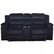 Willow Black Living Room Set with Dual Recliner