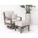 Laguna Canvas Natural Upholstered Outdoor Rectangular Ottoman