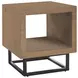 Hidden Treasures Light Stain Square End Table
