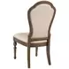 Commonwealth Kirkman Beige Performance Fabric Dining Side Chair with Nailhead Trim