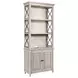 Domaine Beige and Gray 2 Door Bookcase with LED